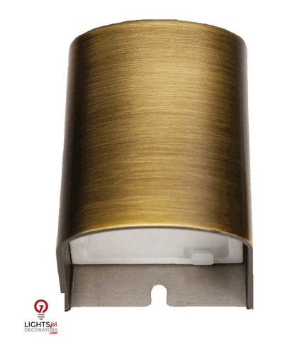 Brass Fence/Wall Light, Antique Bronze, 3W LED (2700K/3000K) — view 1