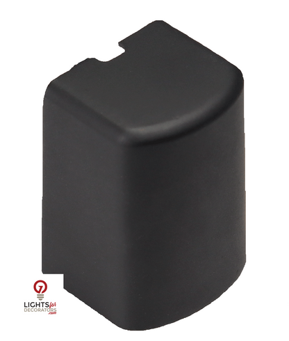 Brass Fence/Wall Light, Black, 3W LED (2700K/3000K) — view 2