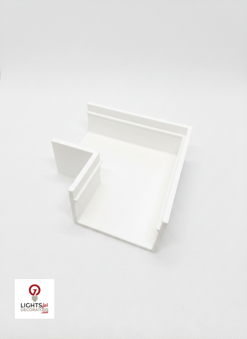 OMNI Double Track 90 Corner (Bag of 5) White — view 3