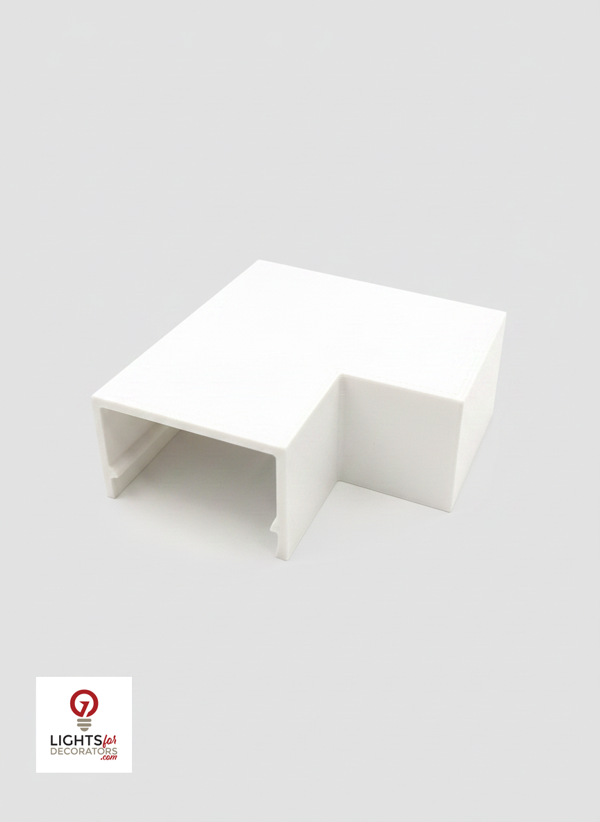 OMNI Double Track 90 Corner (Bag of 5) White — view 1