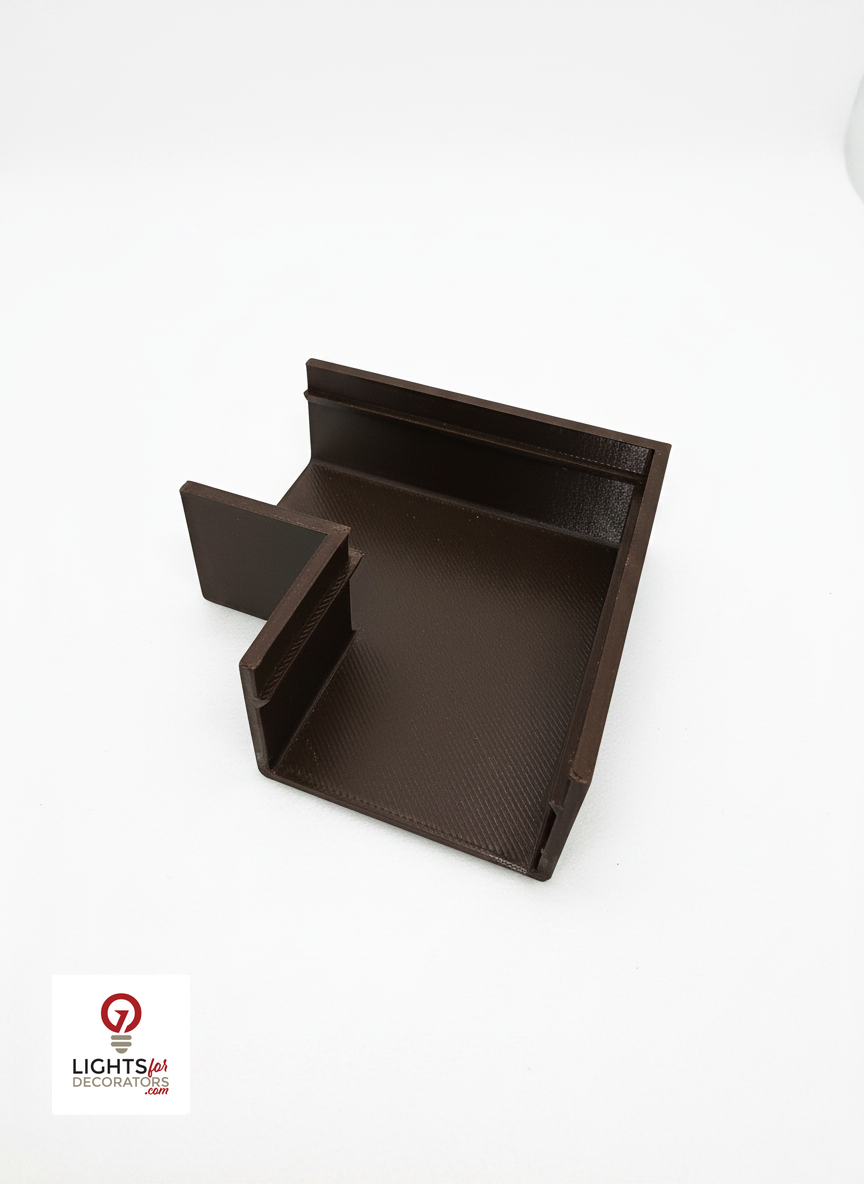 OMNI Double Track 90 Corner (Bag of 5) Dark Brown — view 2