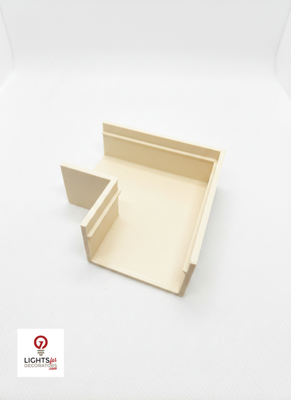 OMNI Double Track 90 Corner (Bag of 5) Cream — view 2