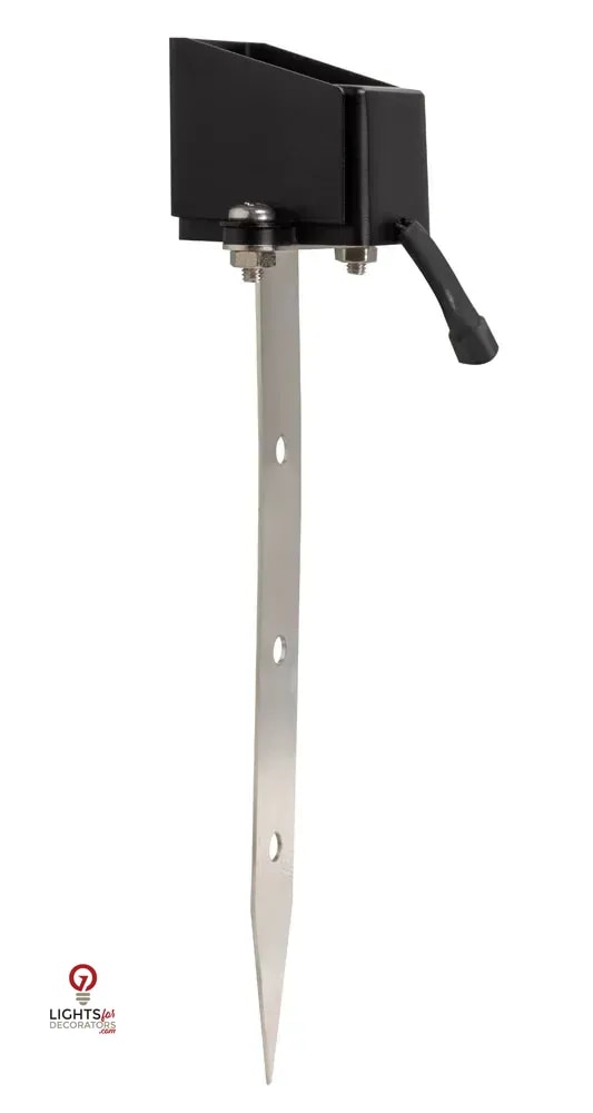 Brass RGB-WW Bluetooth LED Mini Stake Light, Brass Black, 1W-2W LED — view 3