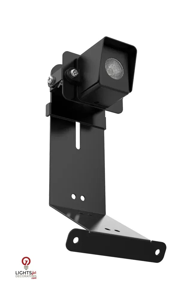 Brass RGB-WW Bluetooth Adjustable Gutter Light, Black, 1W-2W LED — view 2