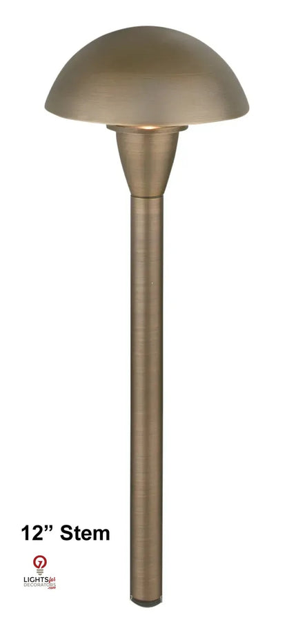 Brass RGB-WW Bluetooth 12" Mushroom Area Light, Antique Bronze, 1W-5W LED — view 1