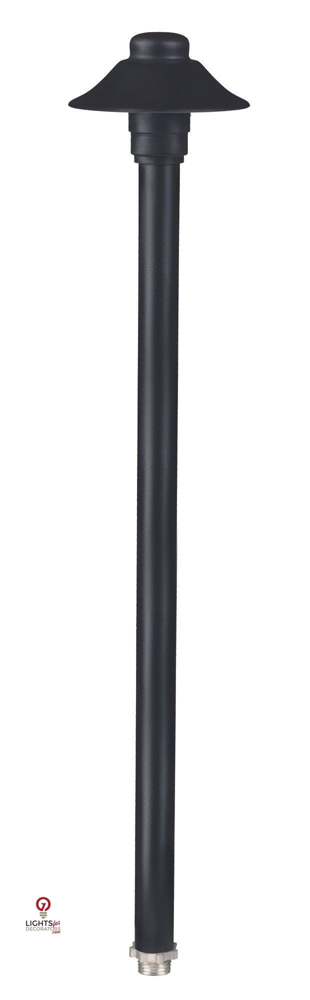 Aluminum Mini Umbrella, 18" Stem, Black, No Lamp — view 1