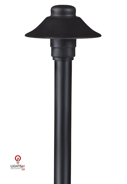 Aluminum Mini Umbrella, 18" Stem, Black, No Lamp — view 2