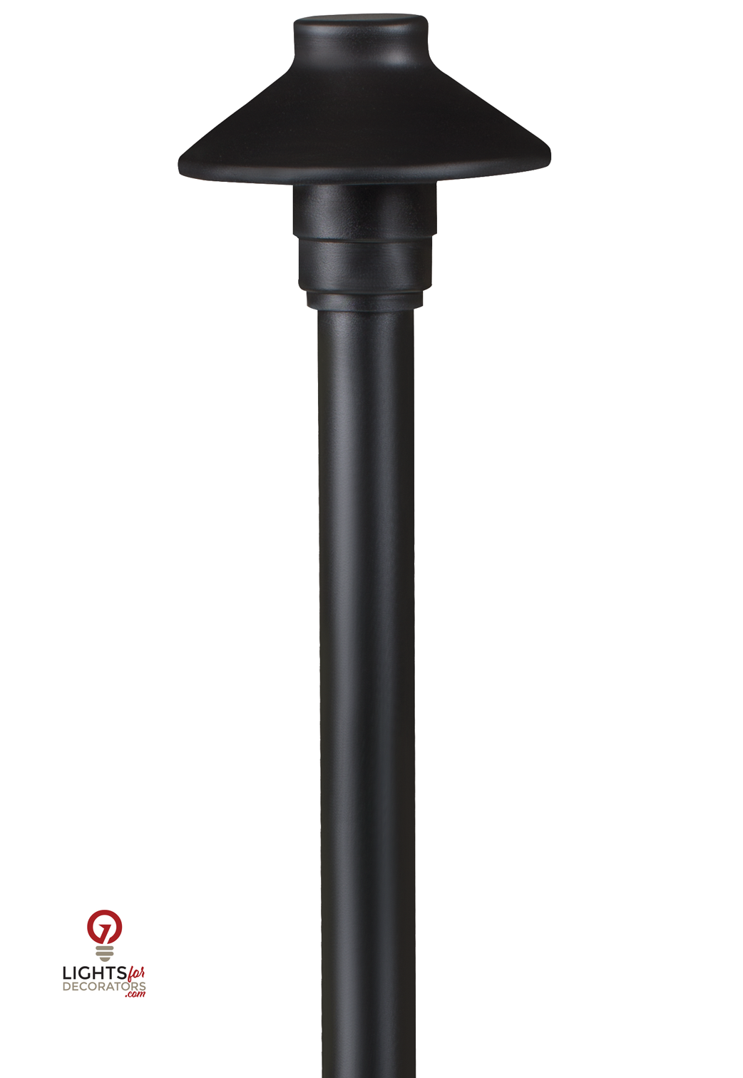 Aluminum Mini Umbrella, 18" Stem, Black, No Lamp — view 2