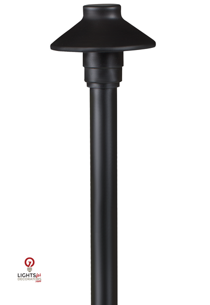Aluminum Mini Umbrella, 18" Stem, Black, No Lamp — view 2