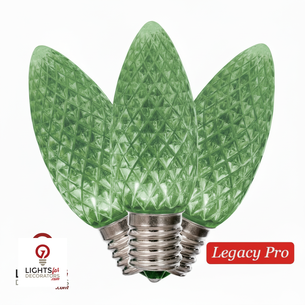 LED C9 SMD Bulb - GREEN Green- LegacyPro — view 3