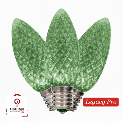 LED C9 SMD Bulb - GREEN Green- LegacyPro — view 3