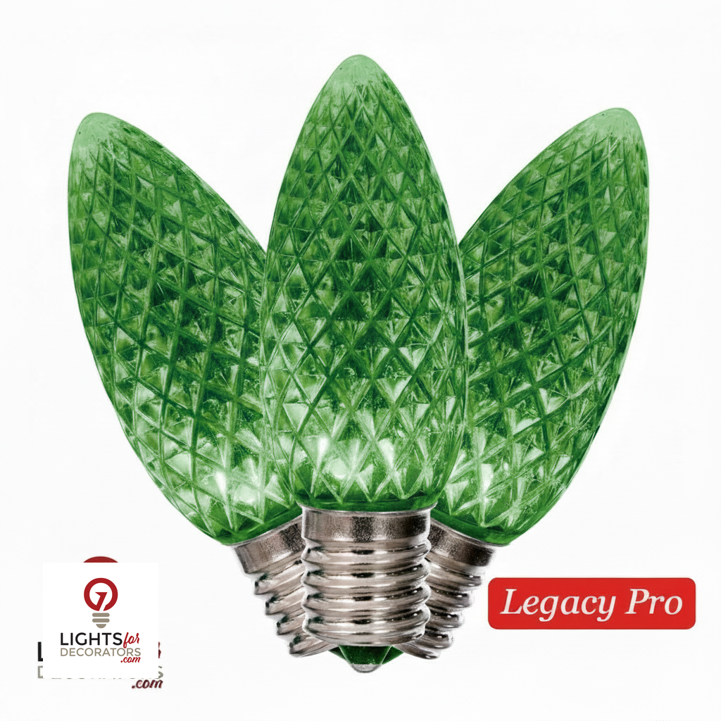 LED C9 SMD Bulb - GREEN Green- LegacyPro — view 4
