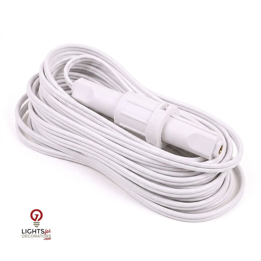 12' White QuickPro Coaxial Extension White- 12' — view 1