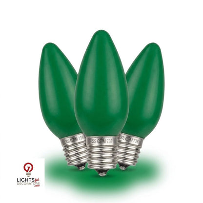 LED C7 SMD Bulb - OPAQUE GREEN Opaque Green — view 3