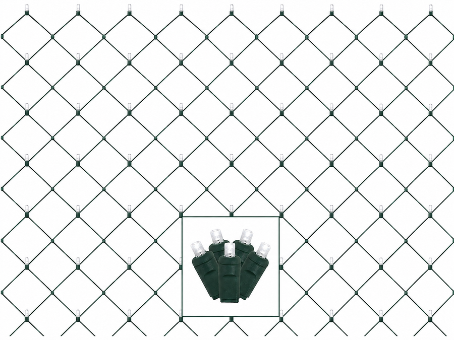 Warm White Commercial 5MM LED Net Light - 120 Lights Warm White (27K)