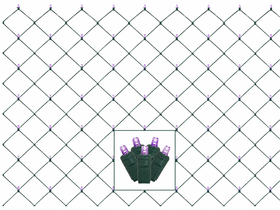 Purple Commercial 5MM LED Net Light - 120 Lights