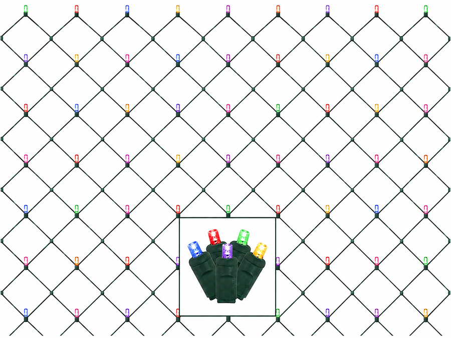 RGBWW Commercial 5MM LED Net Light - 100 Lights