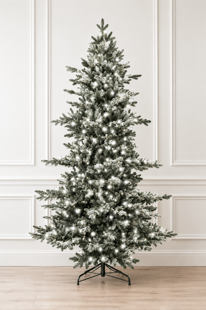 9' x 76" Candied Spruce Christmas Tree - 1,100 Warm White LED Lights + 112 G40 — view 2