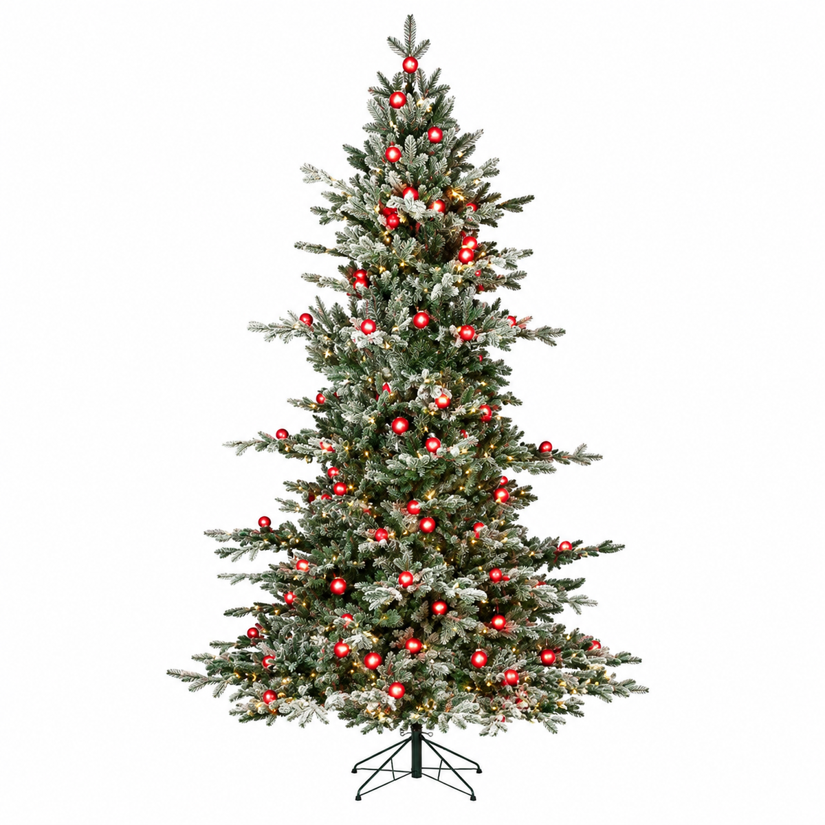 9' x 76" Candied Spruce Christmas Tree - 1,100 Warm White LED Lights + 112 G40 — view 4