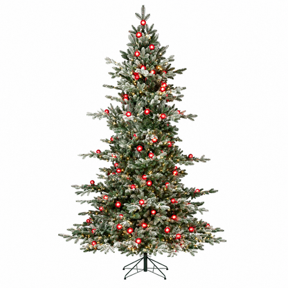 9' x 76" Candied Spruce Christmas Tree - 1,100 Warm White LED Lights + 112 G40 — view 4