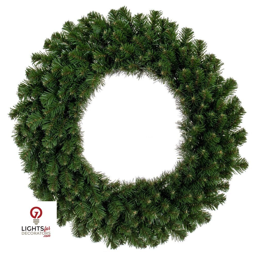 24" Unlit Deluxe Sequoia Fir Wreath — view 1
