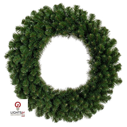 24" Unlit Deluxe Sequoia Fir Wreath — view 1