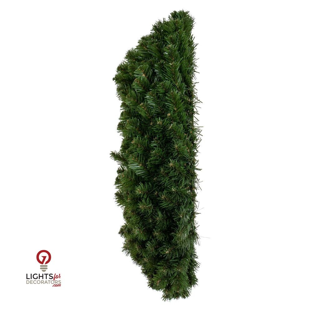 24" Unlit Deluxe Sequoia Fir Wreath — view 5
