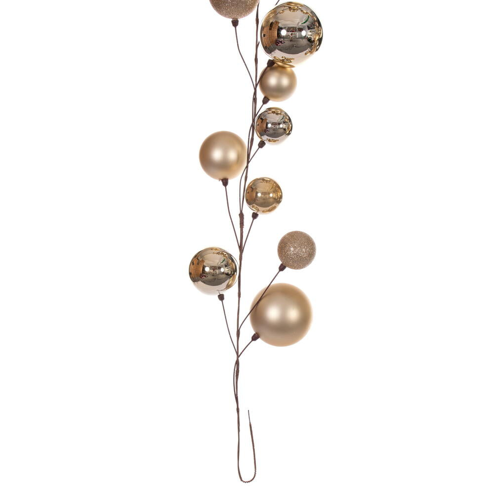 10' Ball Branch Garland - Champagne — view 2