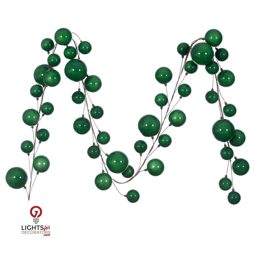 10' Ball Branch Garland - Green Green