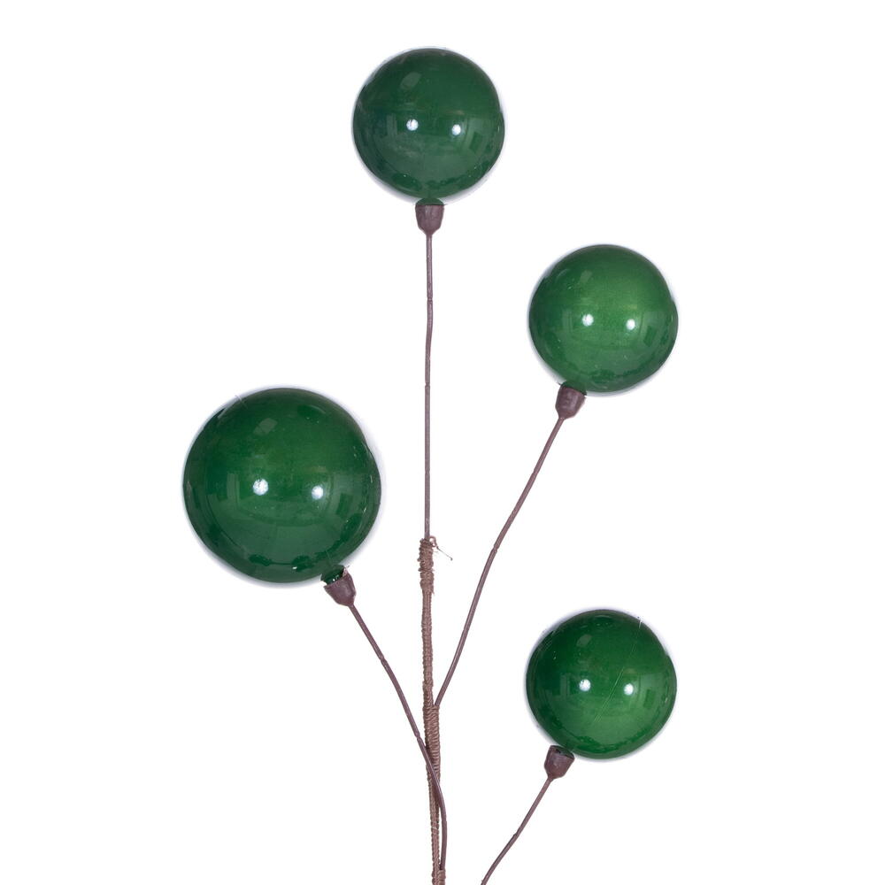 10' Ball Branch Garland - Green — view 2