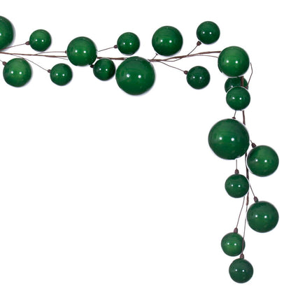 10' Ball Branch Garland - Green — view 3