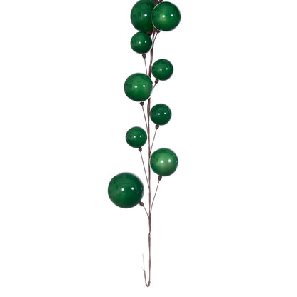 10' Ball Branch Garland - Green — view 4
