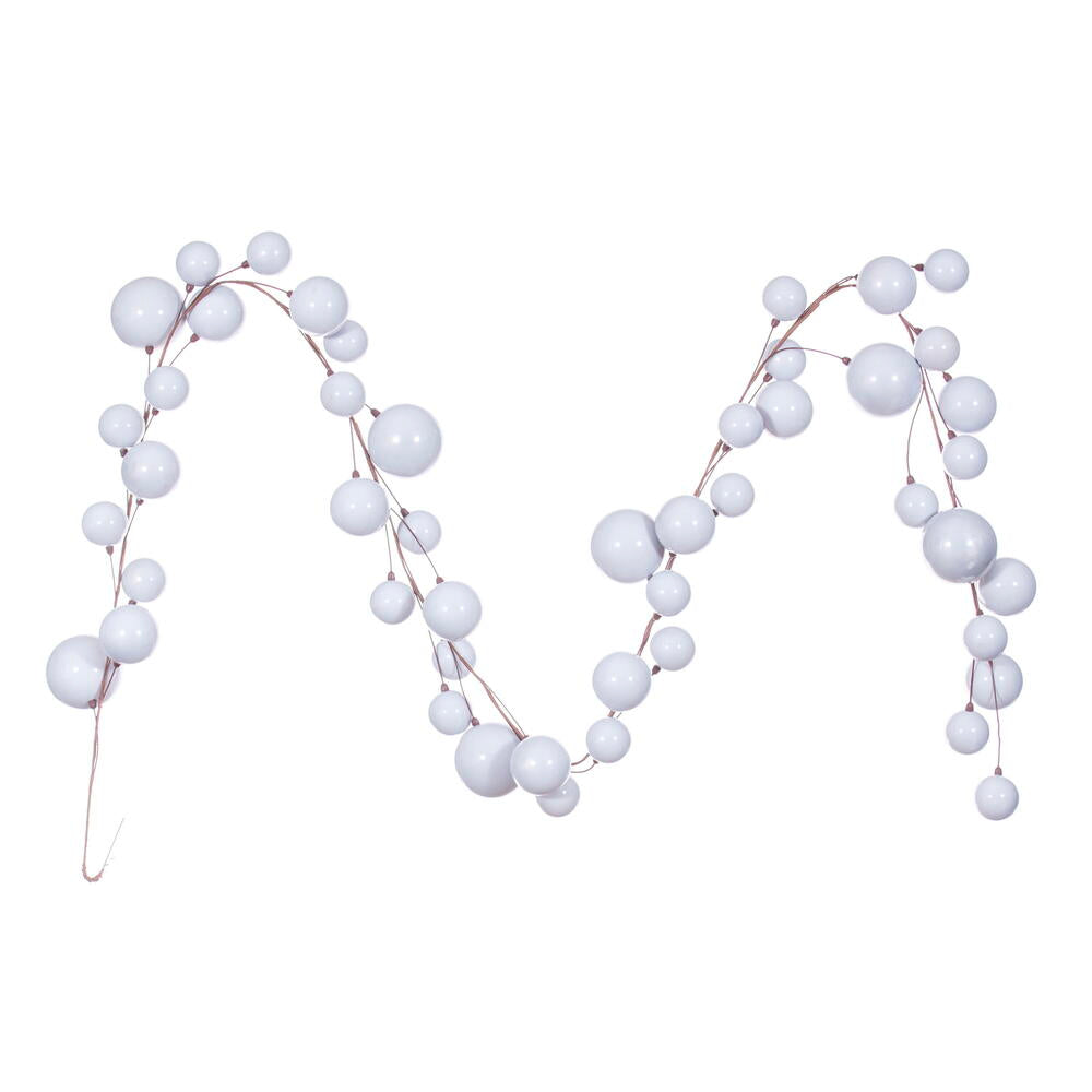 10' Ball Branch Garland - Silver — view 1