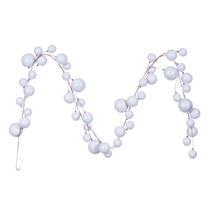 10' Ball Branch Garland - Silver — view 1