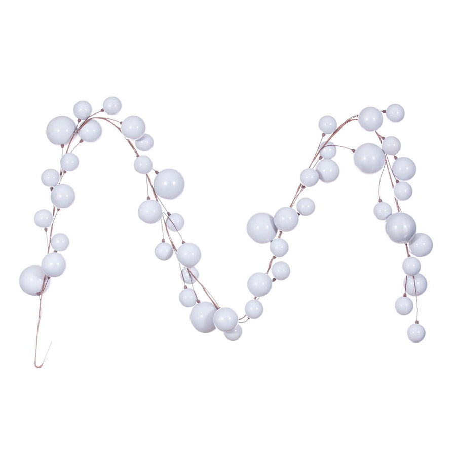 10' Ball Branch Garland - Silver Silver