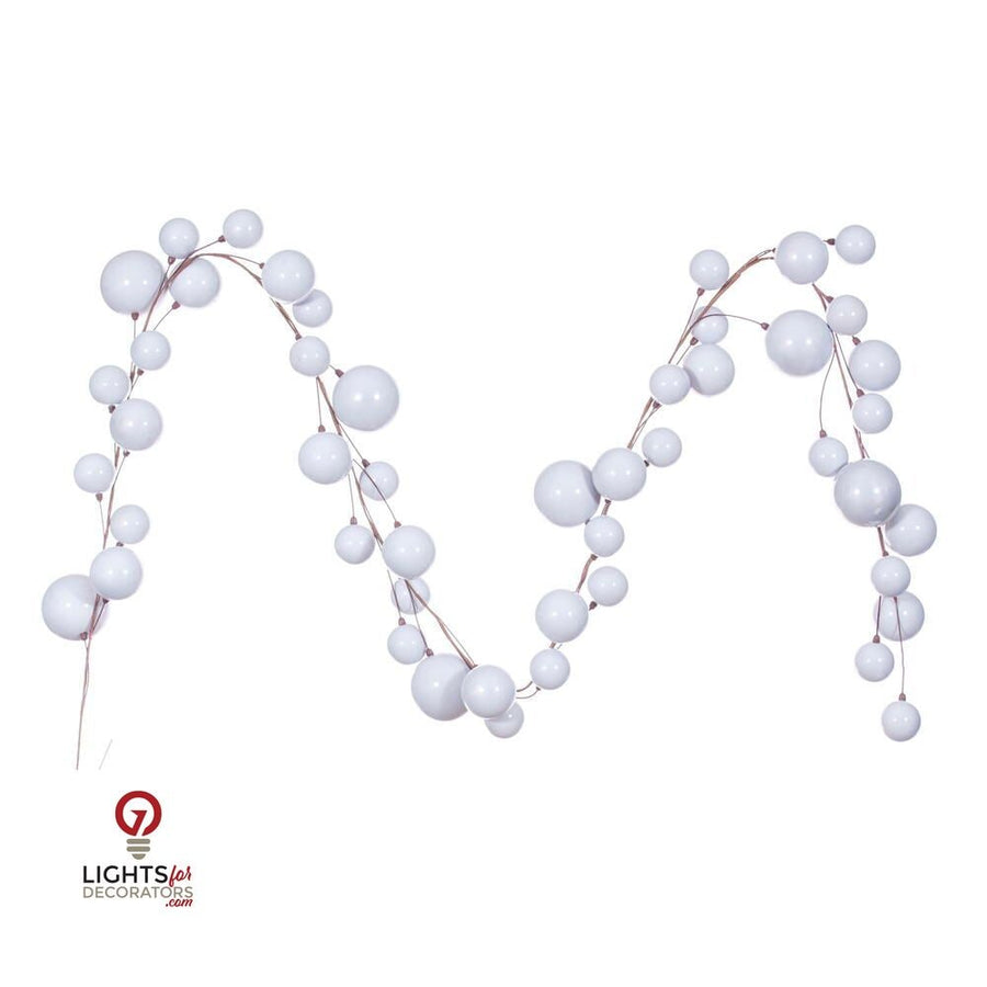 10' Ball Branch Garland - Silver Silver