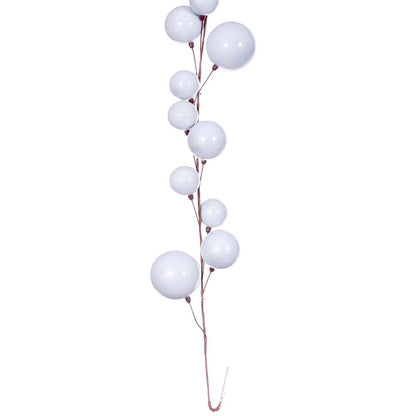 10' Ball Branch Garland - Silver — view 3