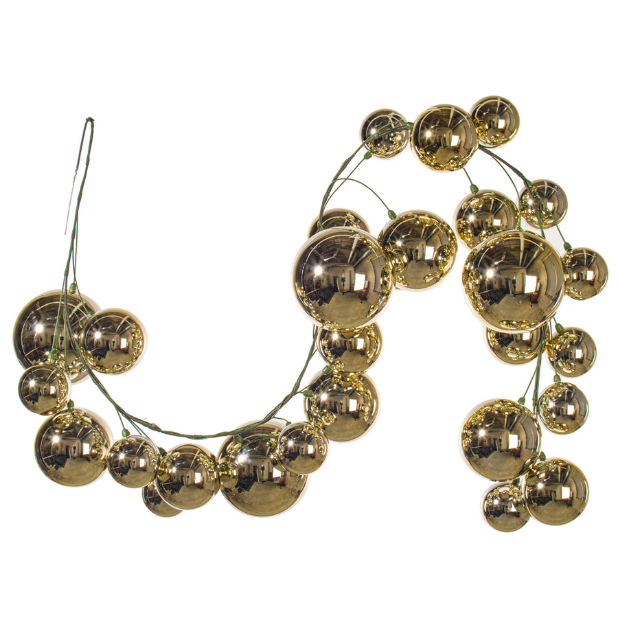 6' Ball Branch Garland - Champagne Champagne