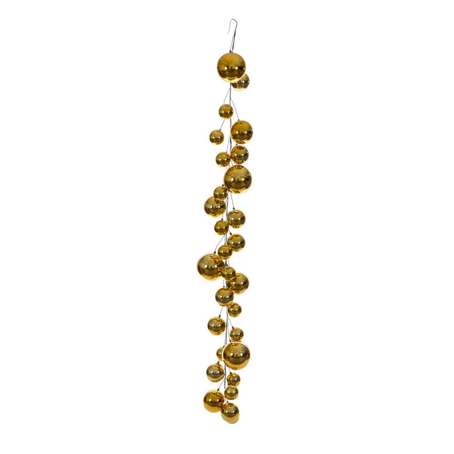 6' Ball Branch Garland - Gold Gold