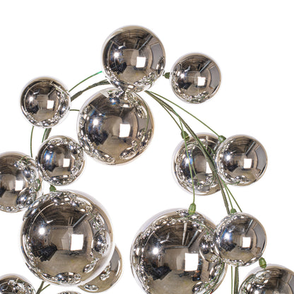 6' Ball Branch Garland - Silver — view 2