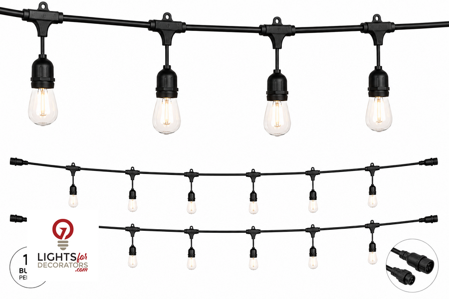 OMNI RGBW Architectural Light - Enhanced Connector - 12 Volt - Set of 12 - 24' Long