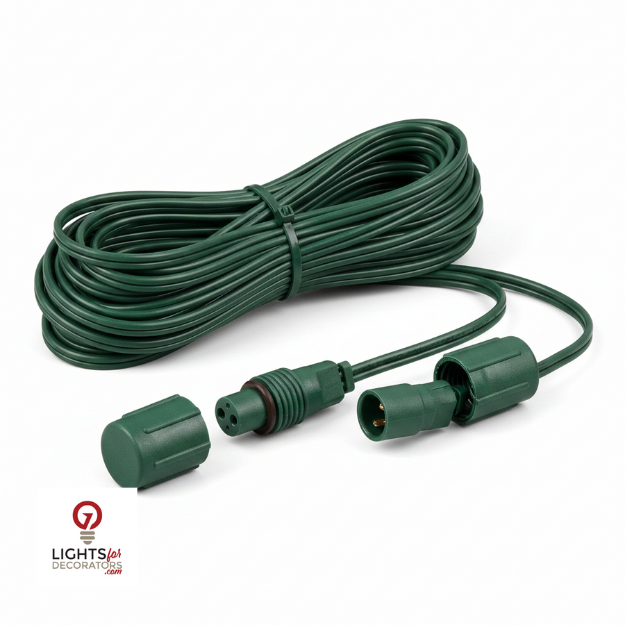 20' Green FestivePro Coaxial Extension