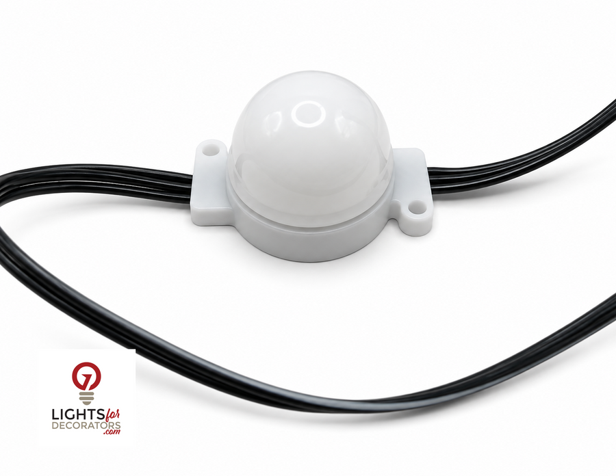 OMNI RGBW Architectural Light - Enhanced Connector - Frosted Globe - 12 Volt - Single Light