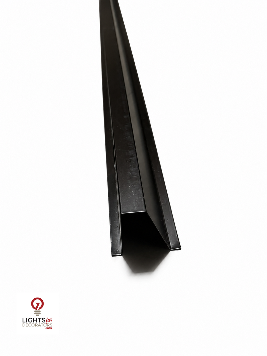 OMNI XL 90 Degree Parapet Track - 40" - Black Aluminum