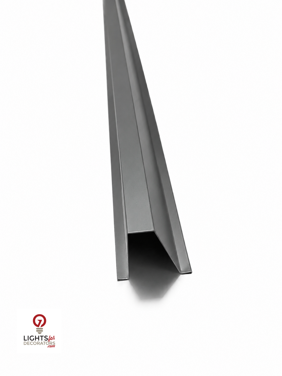 OMNI XL 90 Degree Parapet Track - 40" - Dark Grey Aluminum