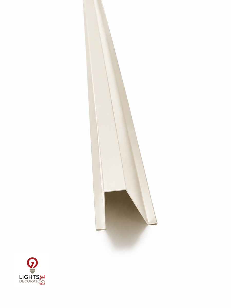 OMNI XL 90 Degree Parapet Track - 40" - Cream Aluminum