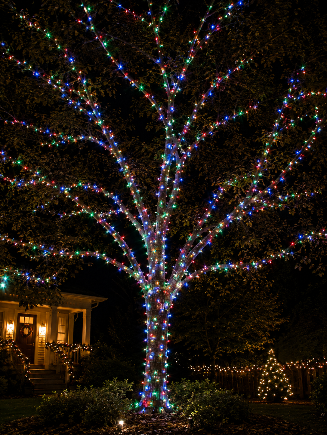Multicolor 5MM Rice LED Light Set - 500 Lights - 36' - Green Wire — view 2