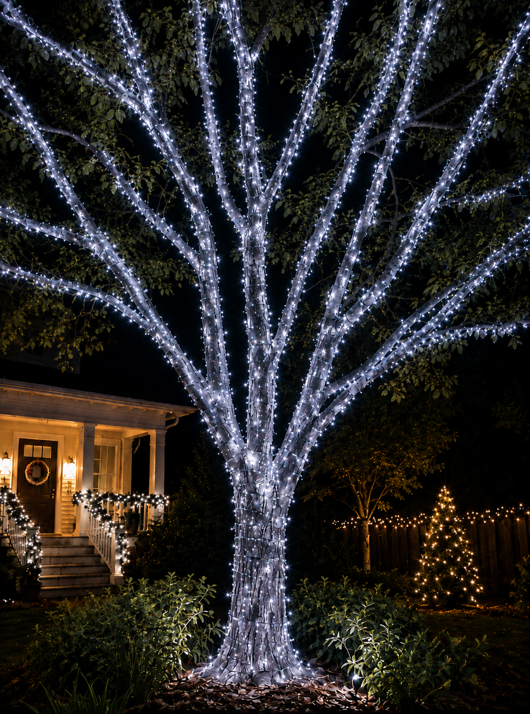 Pure White 5MM Rice LED Light Set - 500 Lights - 36' - Green Wire — view 2