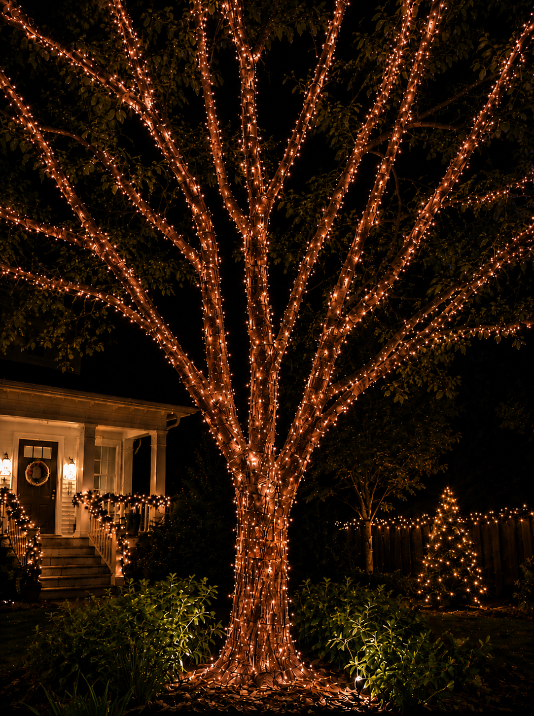 Red 5MM Rice LED Light Set - 500 Lights - 36' - Green Wire — view 1