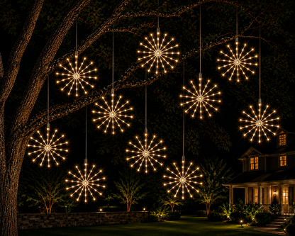 16" Warm White LED Spritzer - Twinkle - Green Frame — view 2